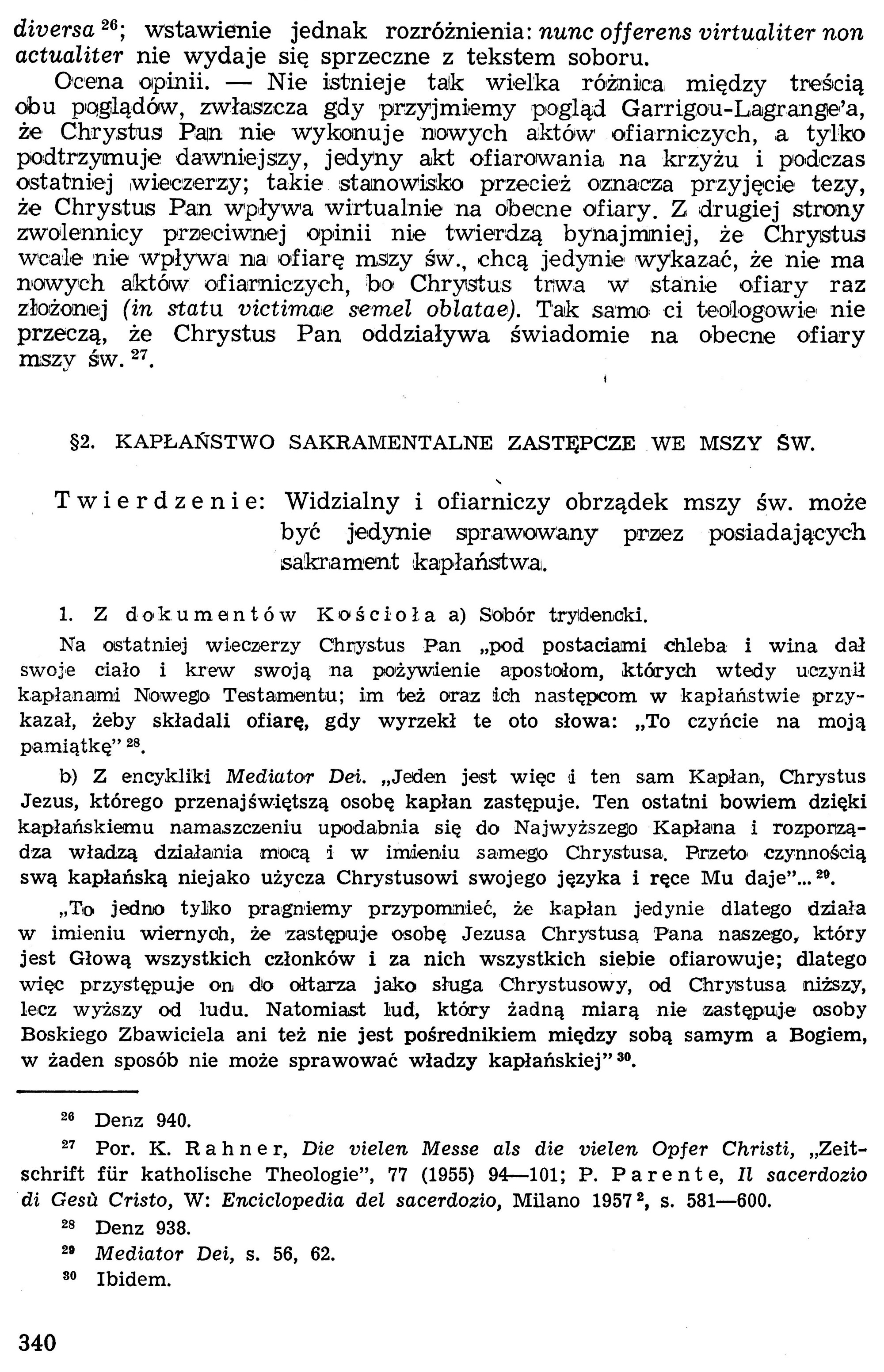 Dogmatyka Katolicka, Sakramenty Święte, Eucharystia