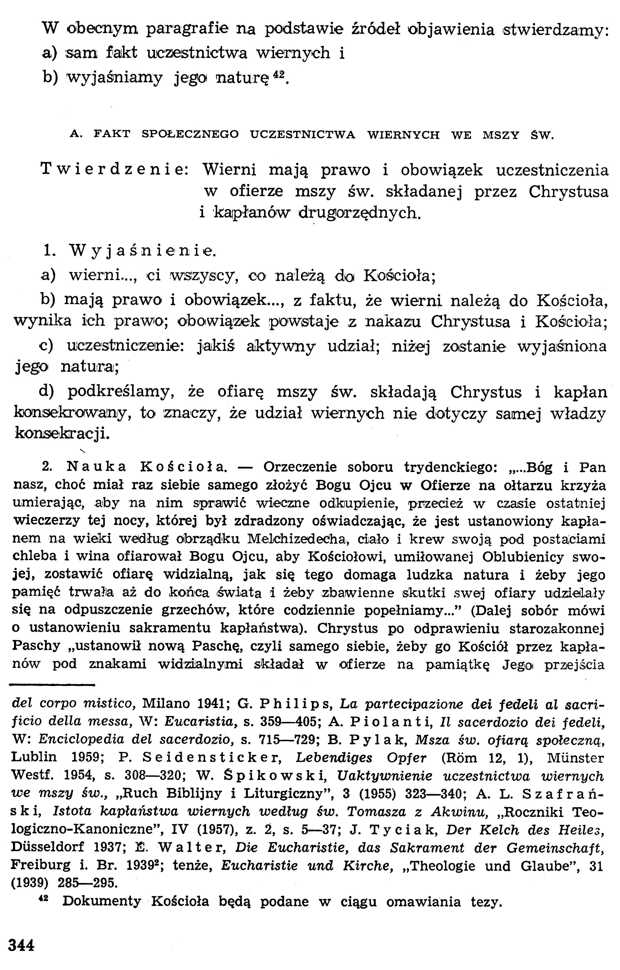 Dogmatyka Katolicka, Sakramenty Święte, Eucharystia