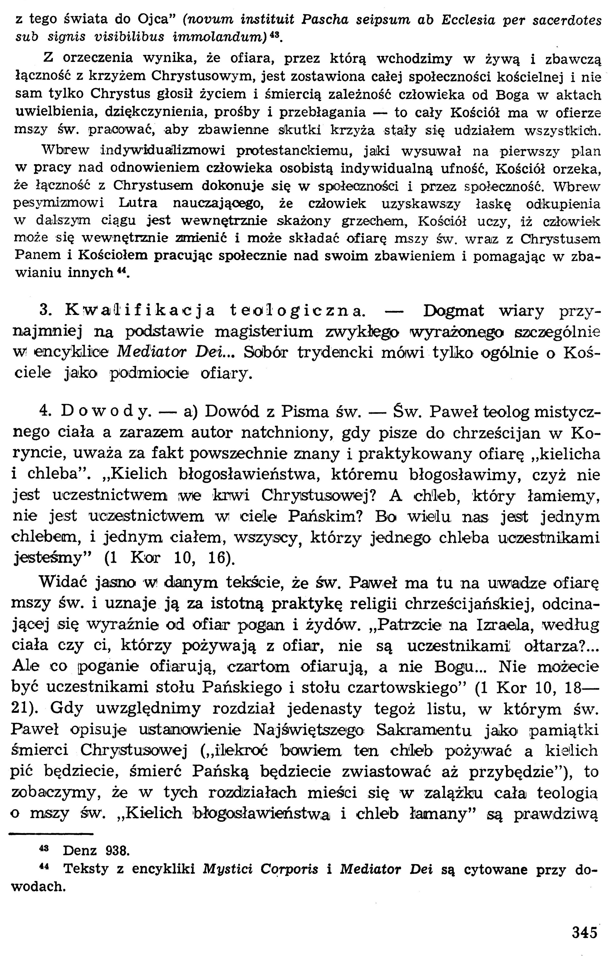Dogmatyka Katolicka, Sakramenty Święte, Eucharystia