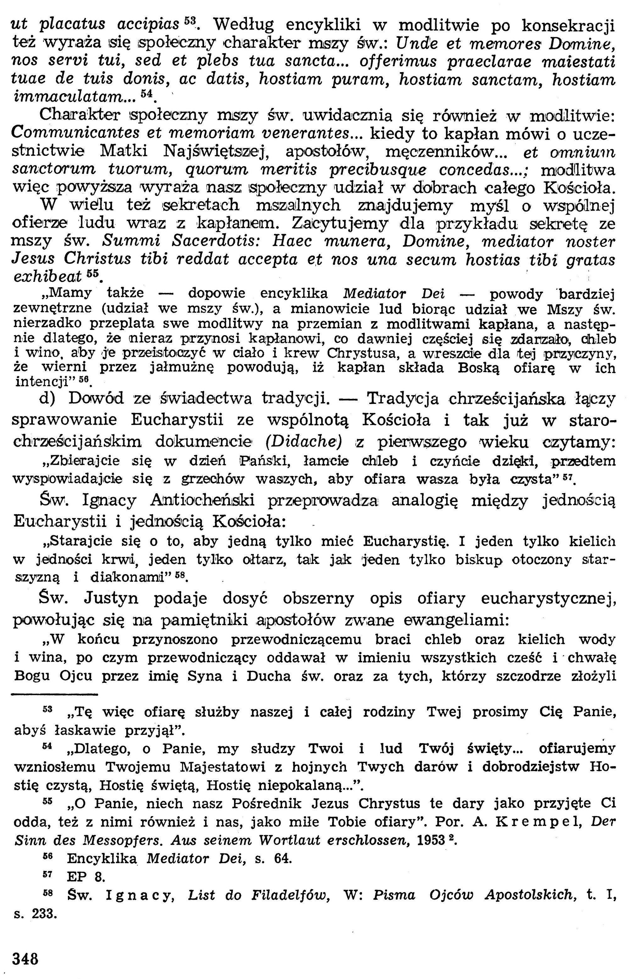Dogmatyka Katolicka, Sakramenty Święte, Eucharystia