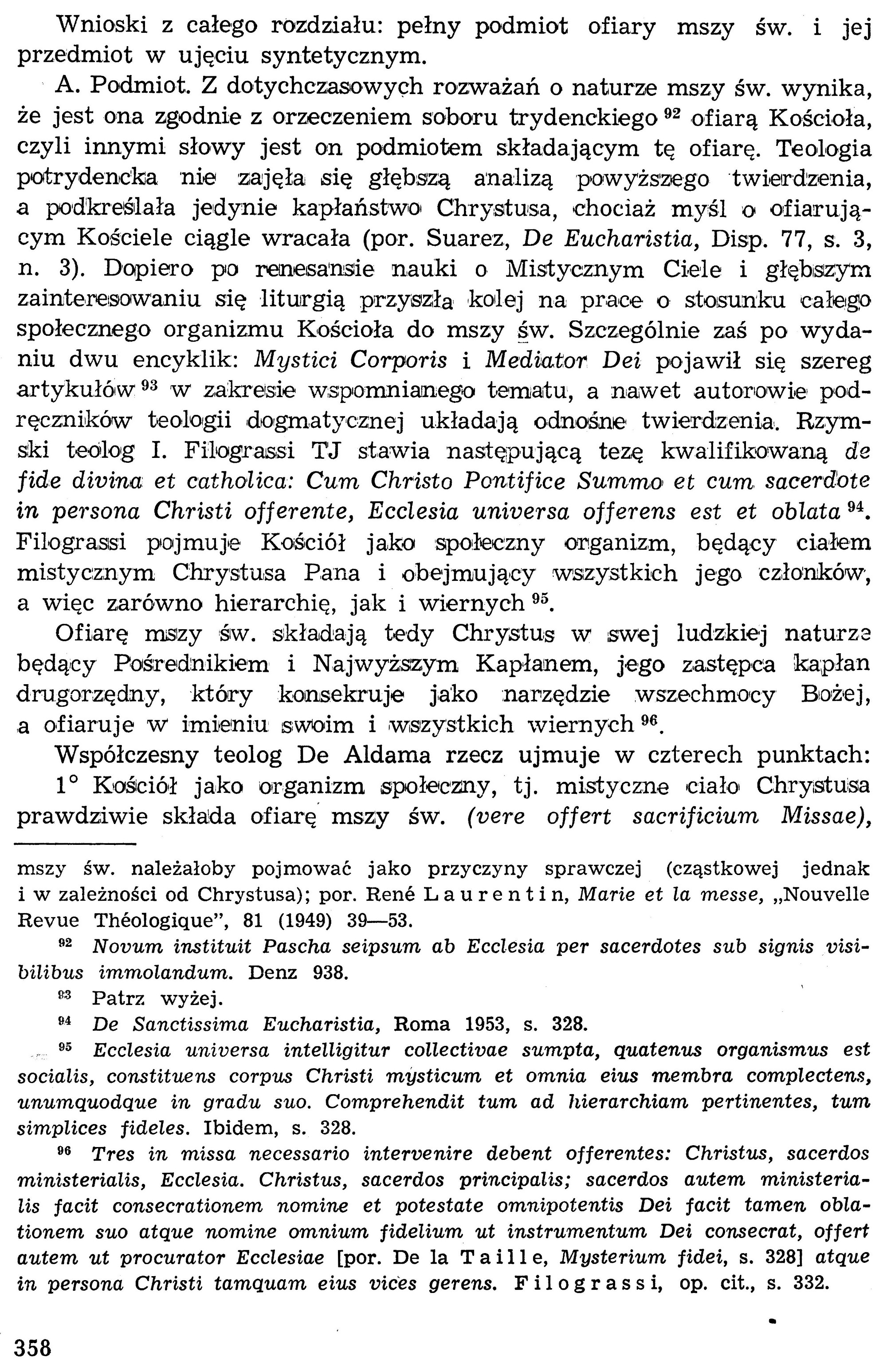 Dogmatyka Katolicka, Sakramenty Święte, Eucharystia