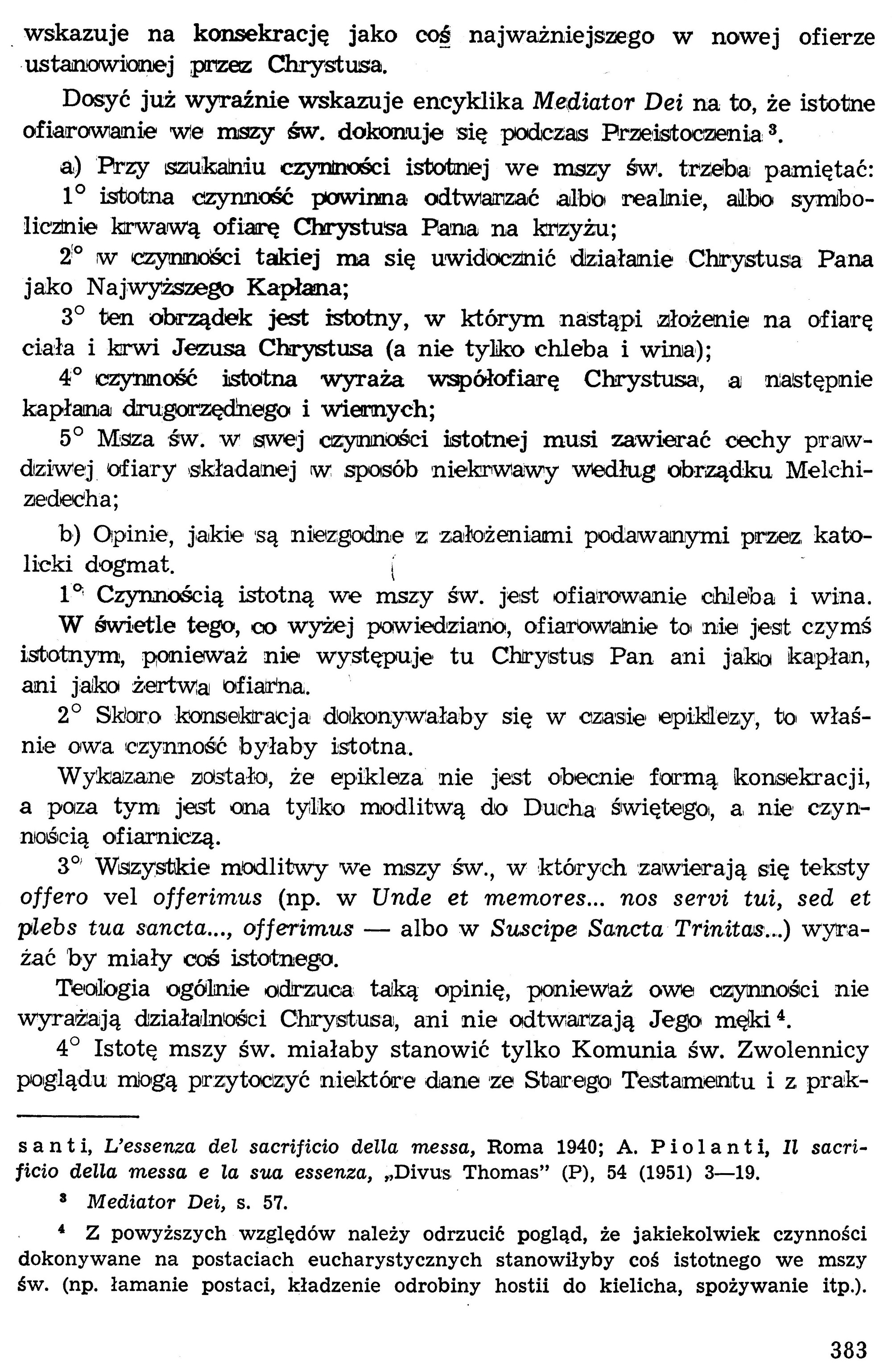 Dogmatyka Katolicka, Sakramenty Święte, Eucharystia