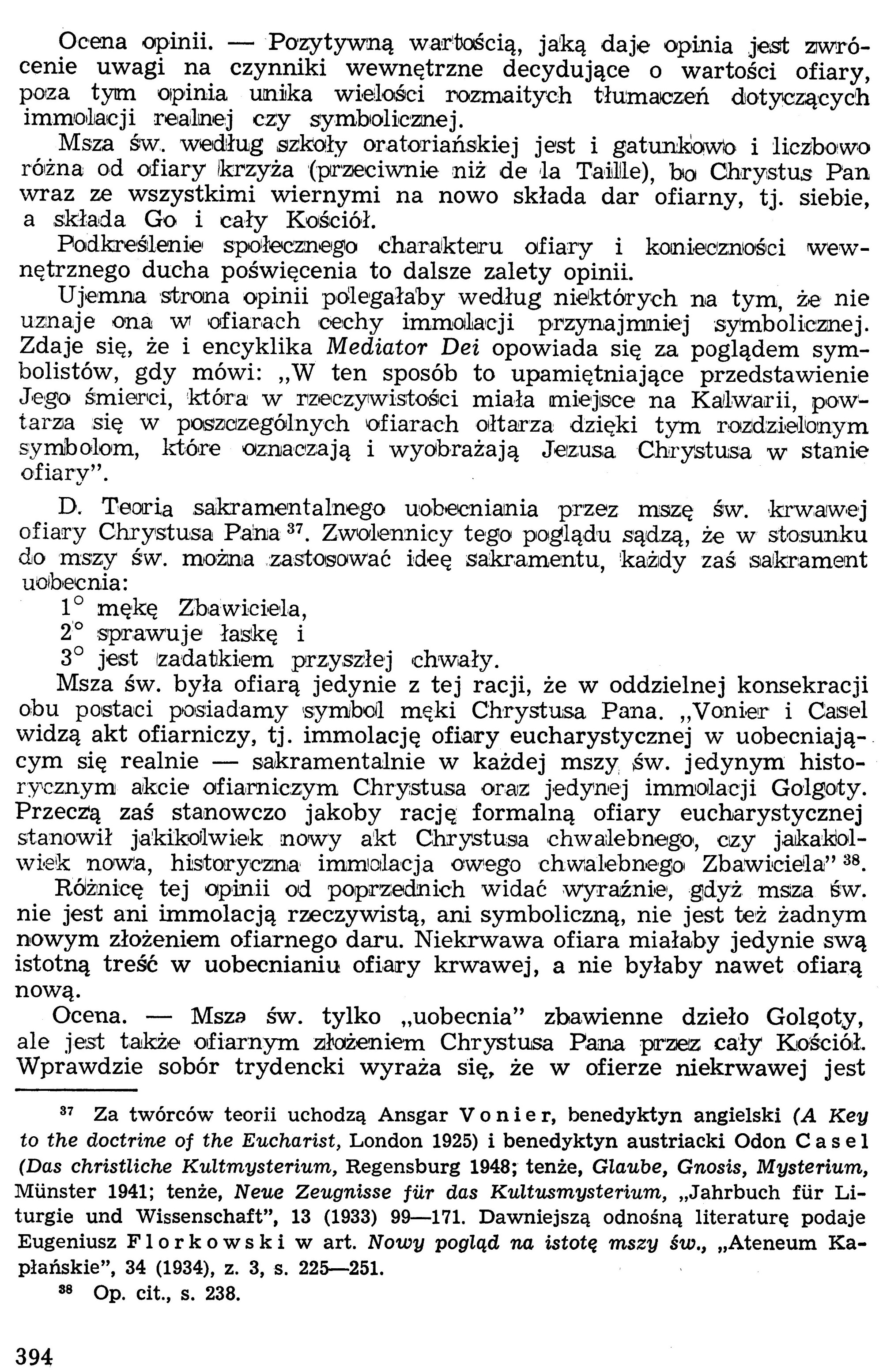 Dogmatyka Katolicka, Sakramenty Święte, Eucharystia