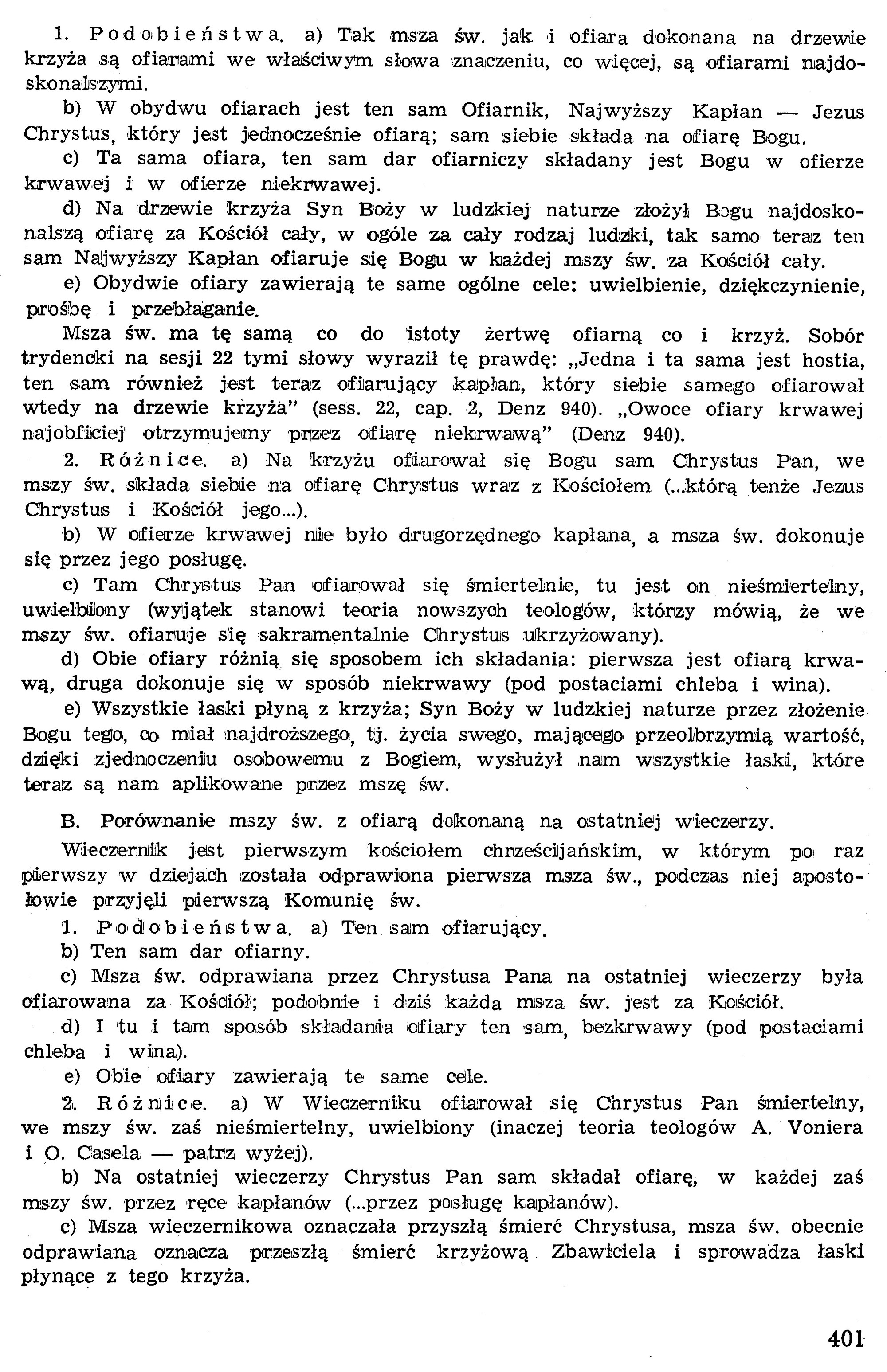 Dogmatyka Katolicka, Sakramenty Święte, Eucharystia