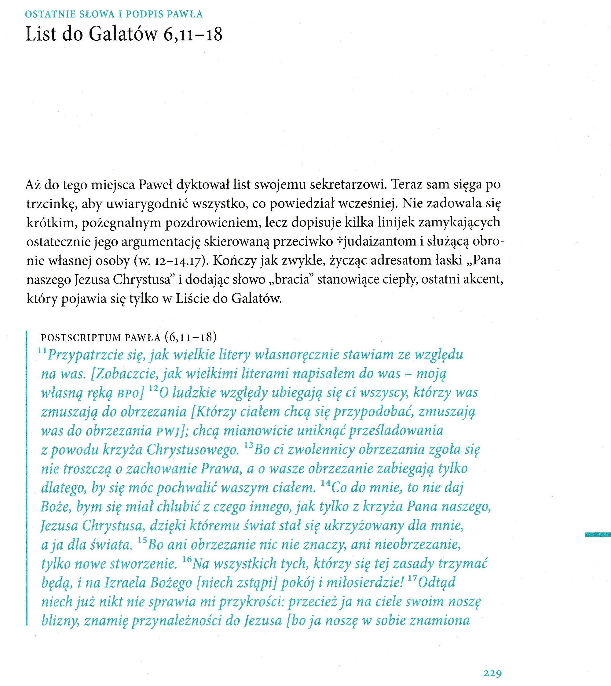 List do Galatów W Drodze