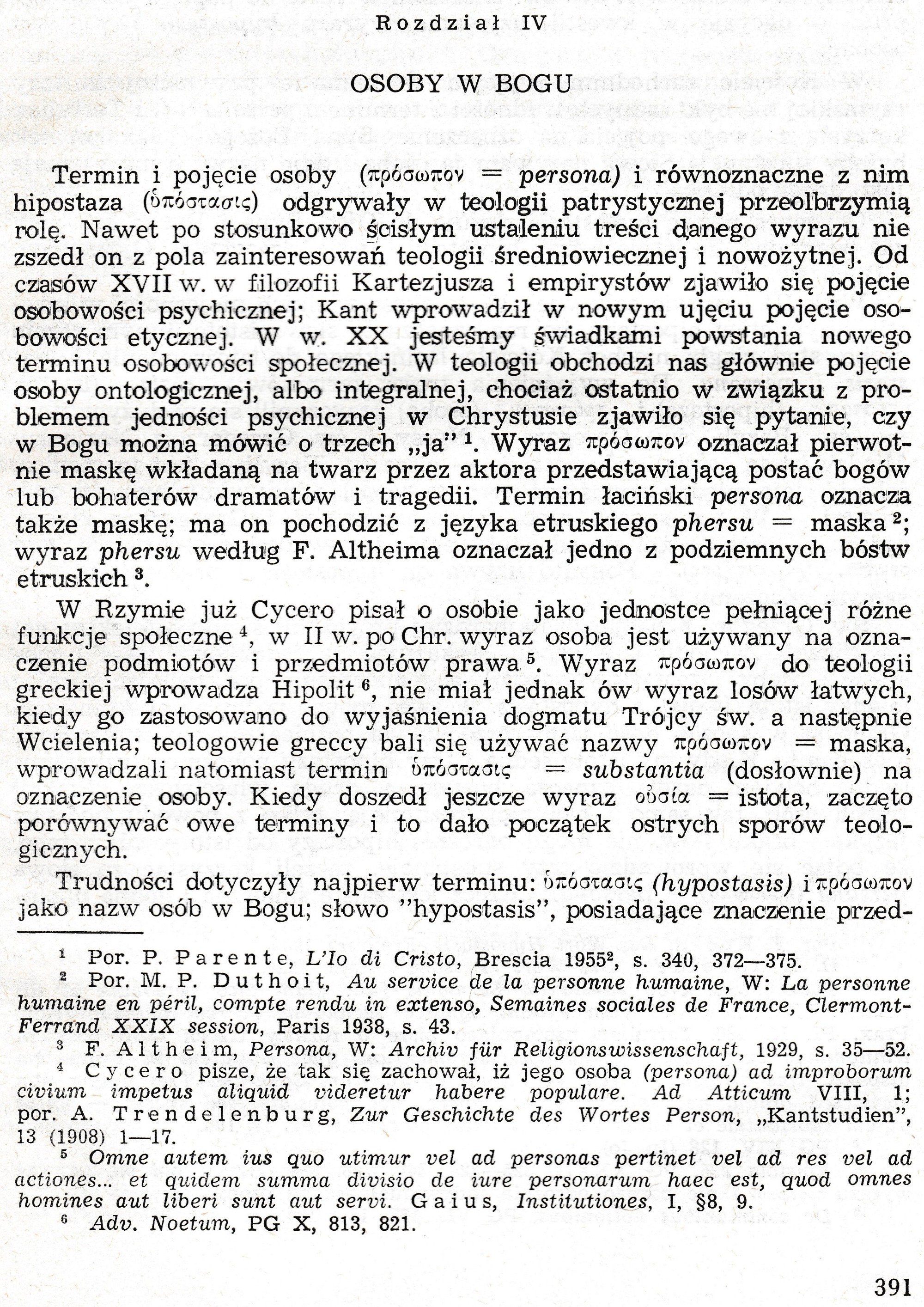 Dogmatyka Katolicka, Bóg jeden w Trójcy Osób
