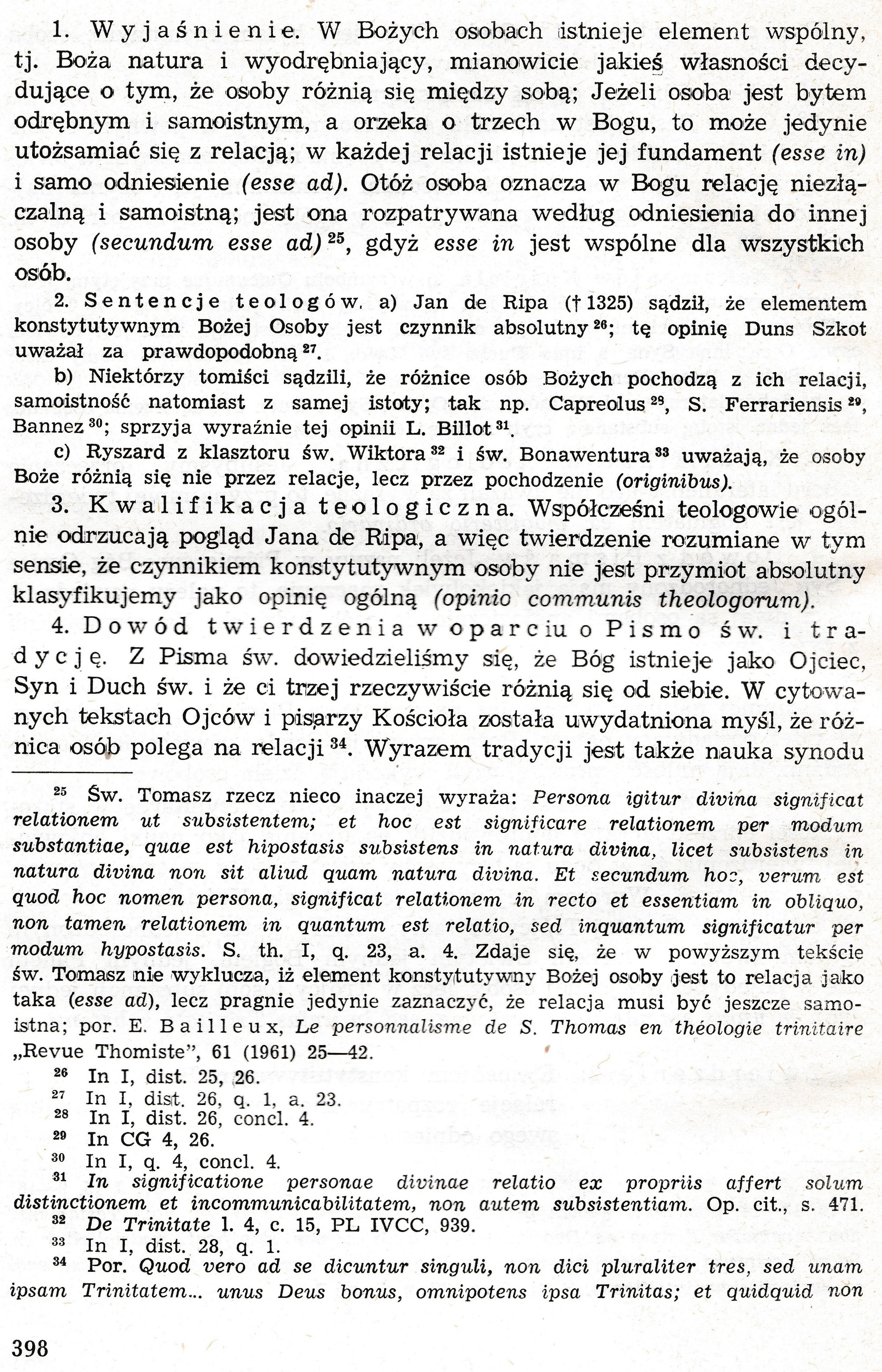 Dogmatyka Katolicka, Bóg jeden w Trójcy Osób