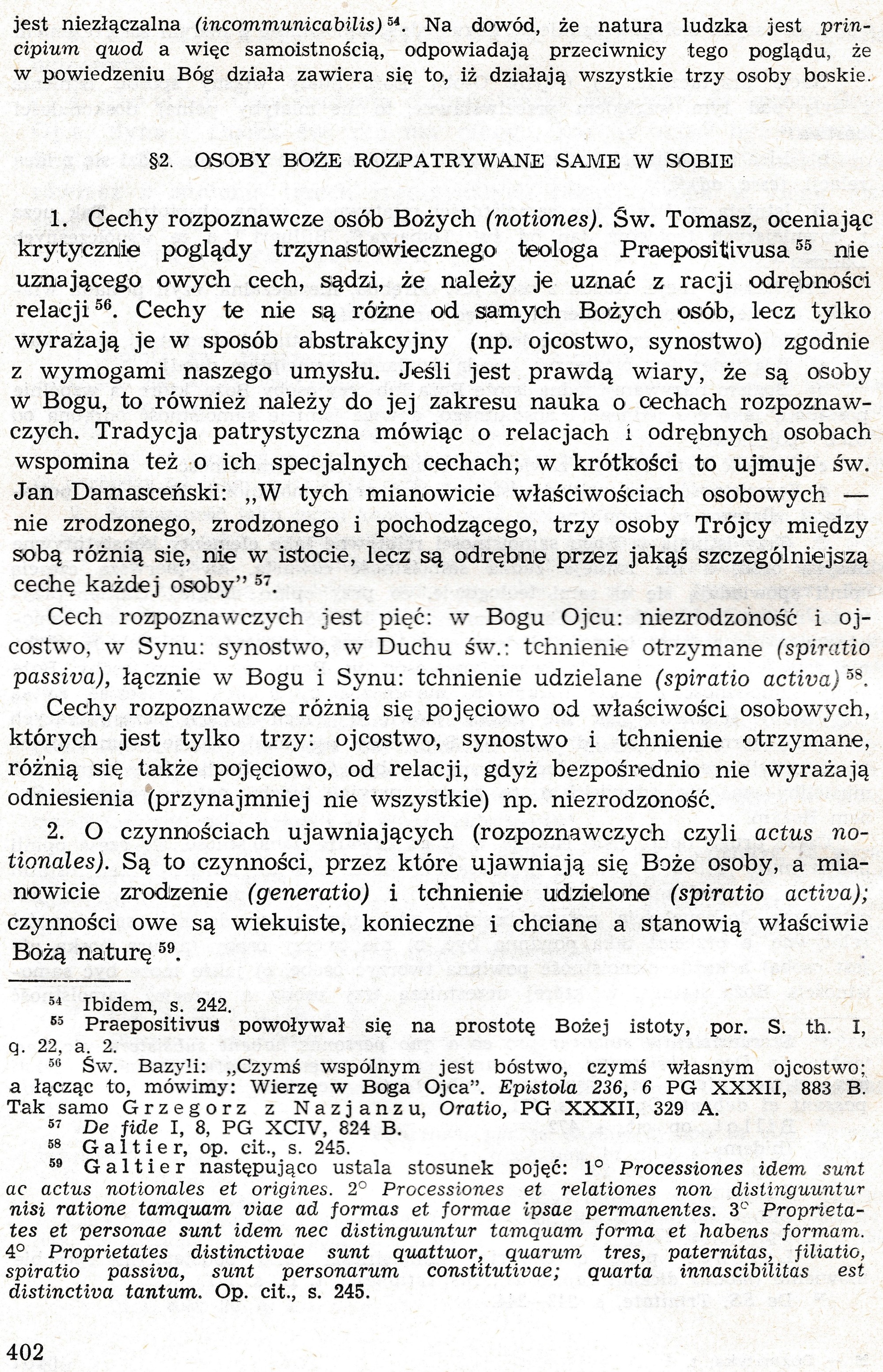 Dogmatyka Katolicka, Bóg jeden w Trójcy Osób