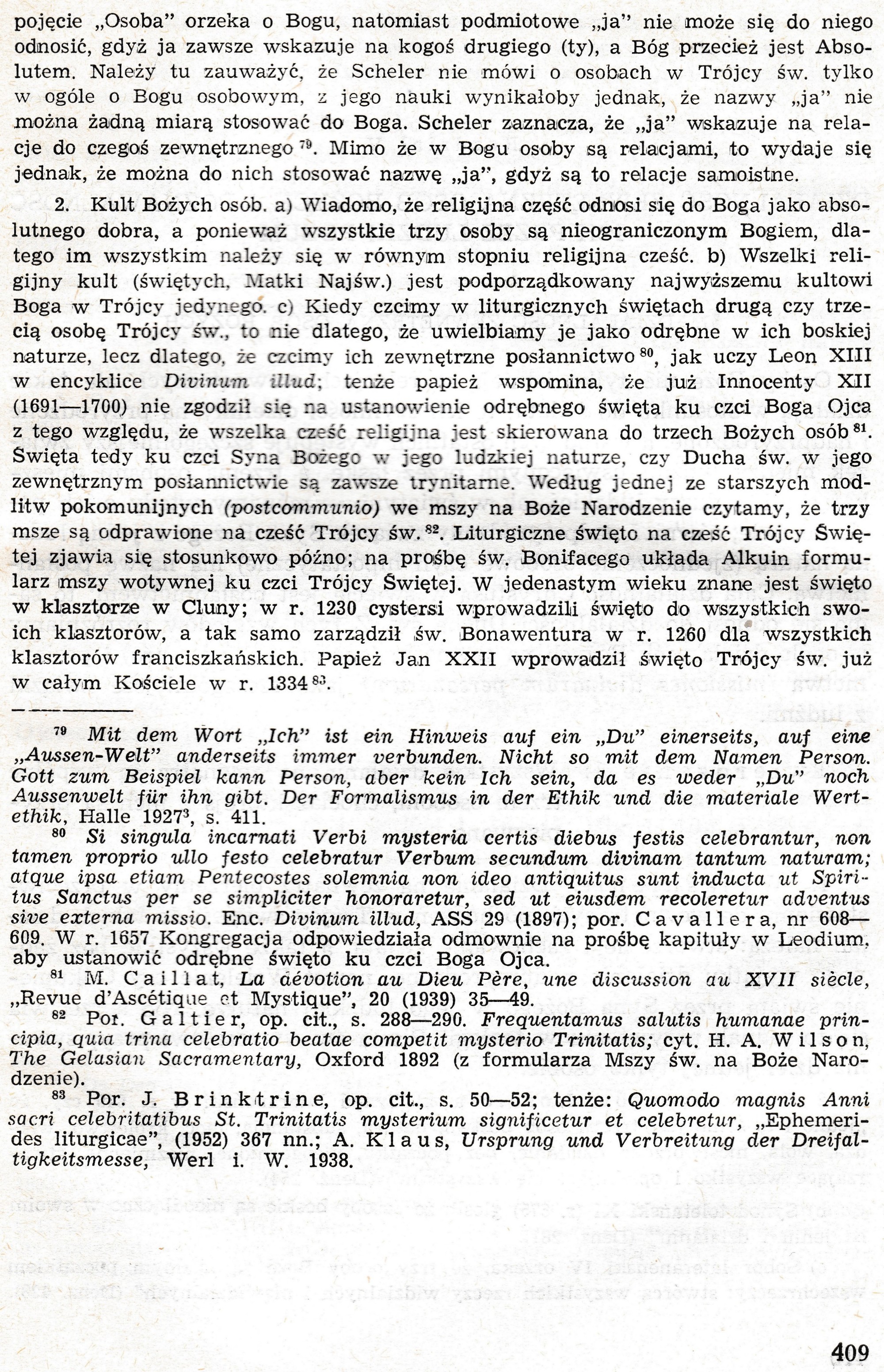 Dogmatyka Katolicka, Bóg jeden w Trójcy Osób