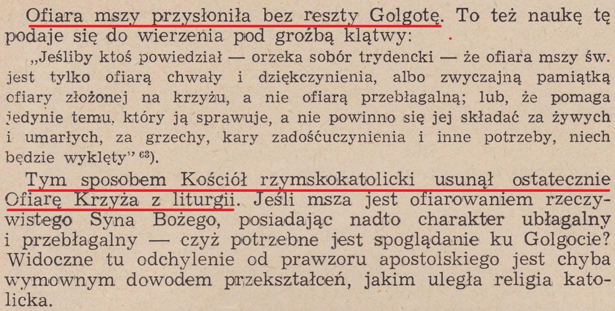 Kościół dogmatów i tradycji