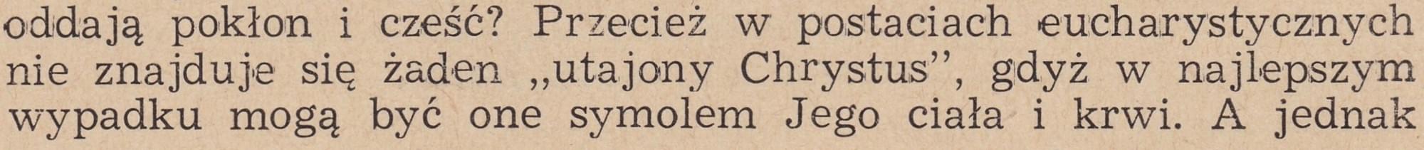 Kościół dogmatów i tradycji
