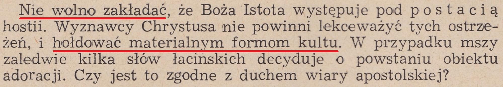Kościół dogmatów i tradycji