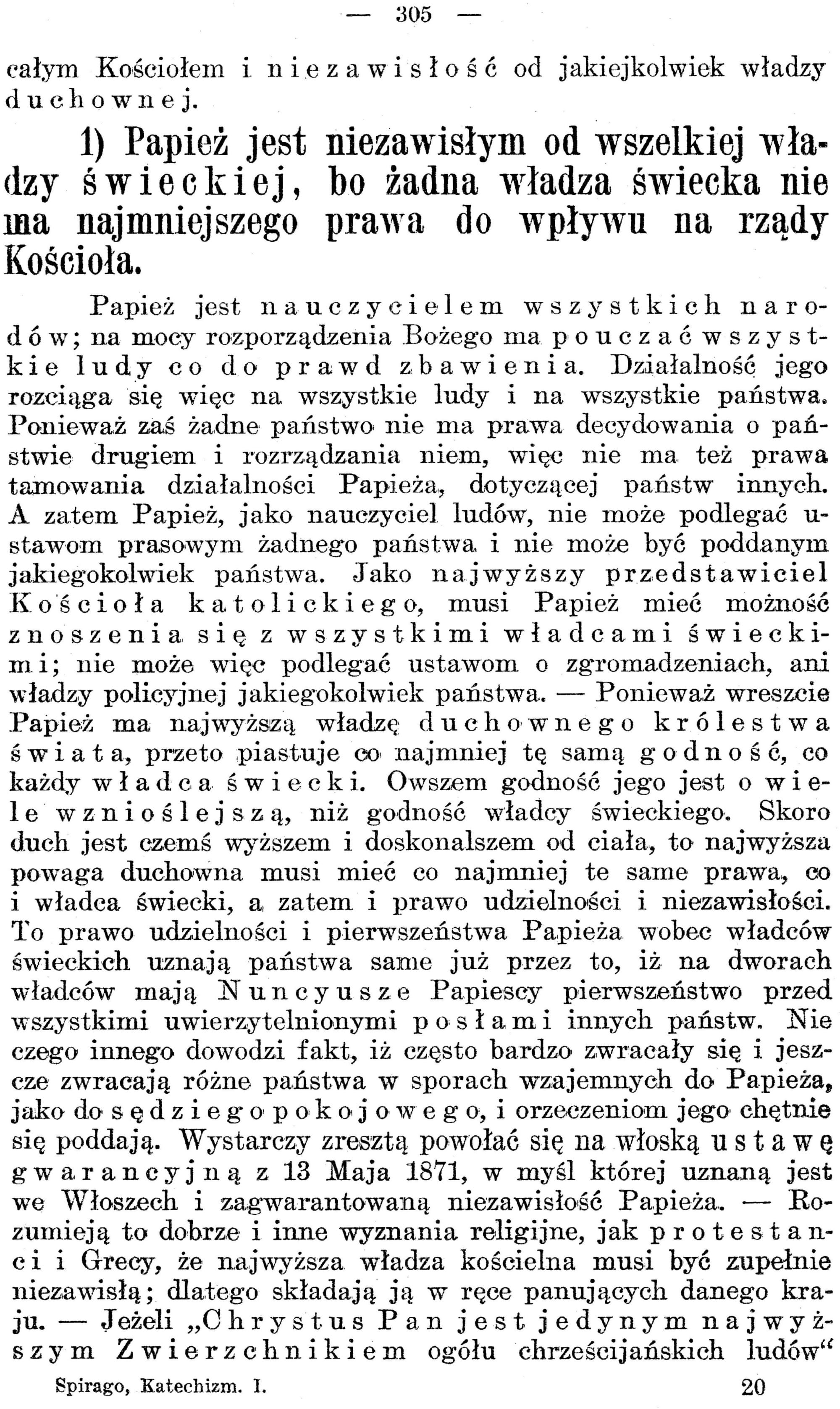 Katechizm Katolicki dla Ludu Bożego - ks. Franiszek Spirago