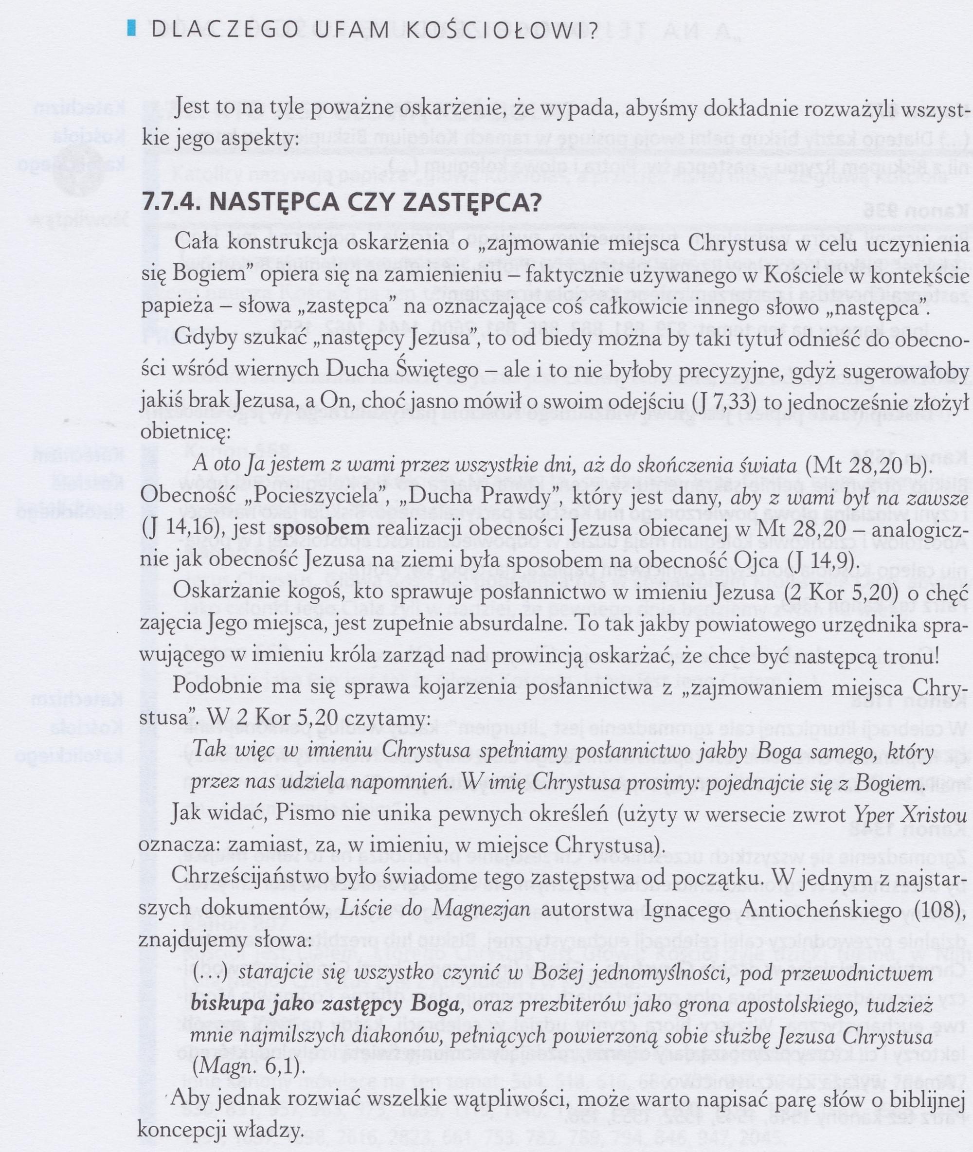Dlaczego UFAM Kościołowi?