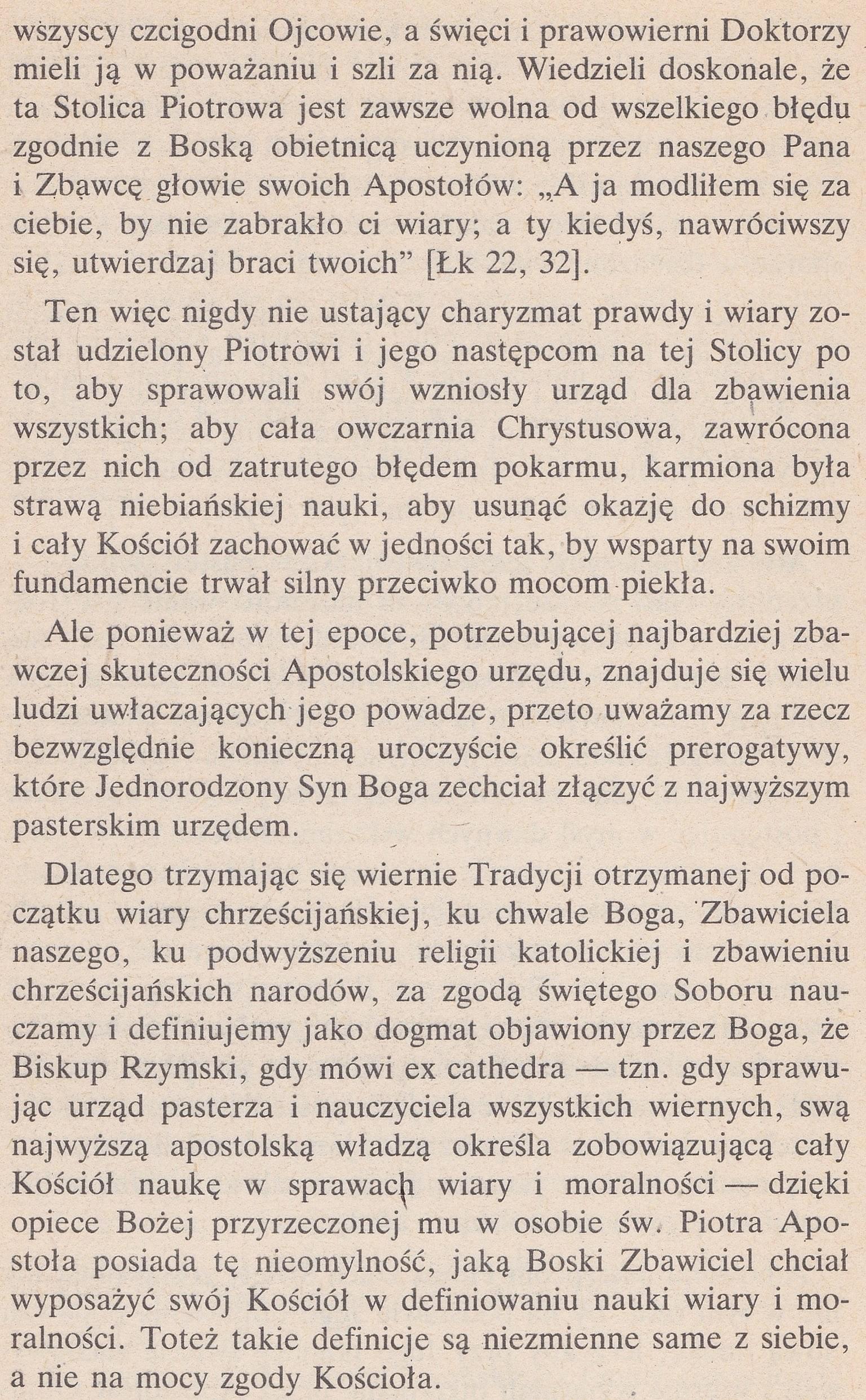 Breviarium Fidei Wybór doktrynalny wypowiedzi Kościoła