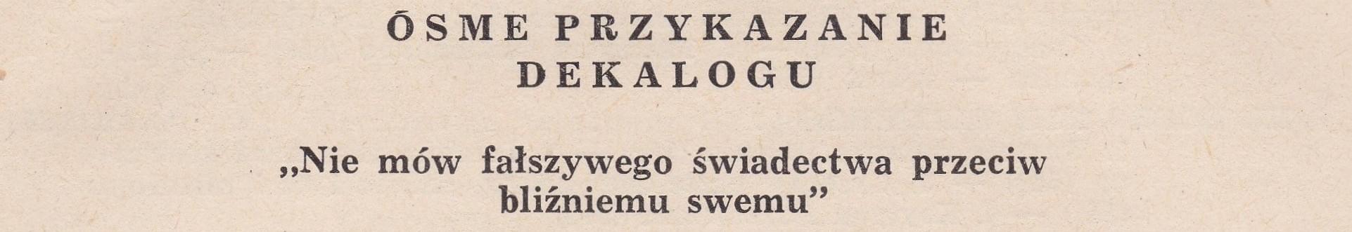 Nauka Boża Dekalog wyd.1960