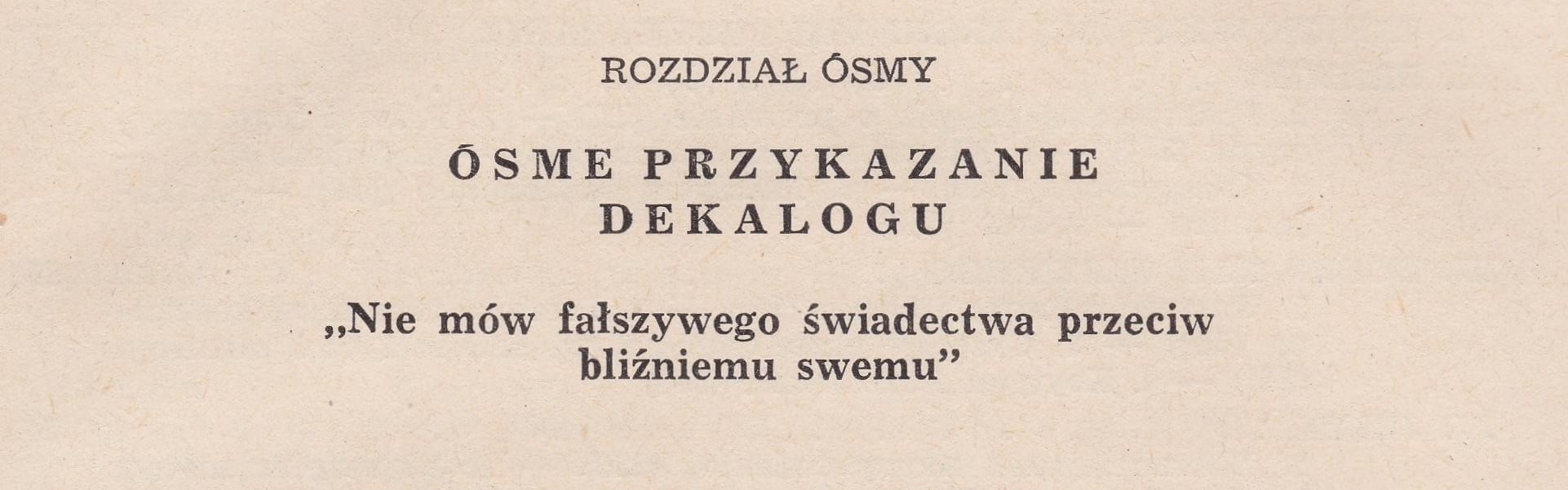 Nauka Boża Dekalog wyd.1960
