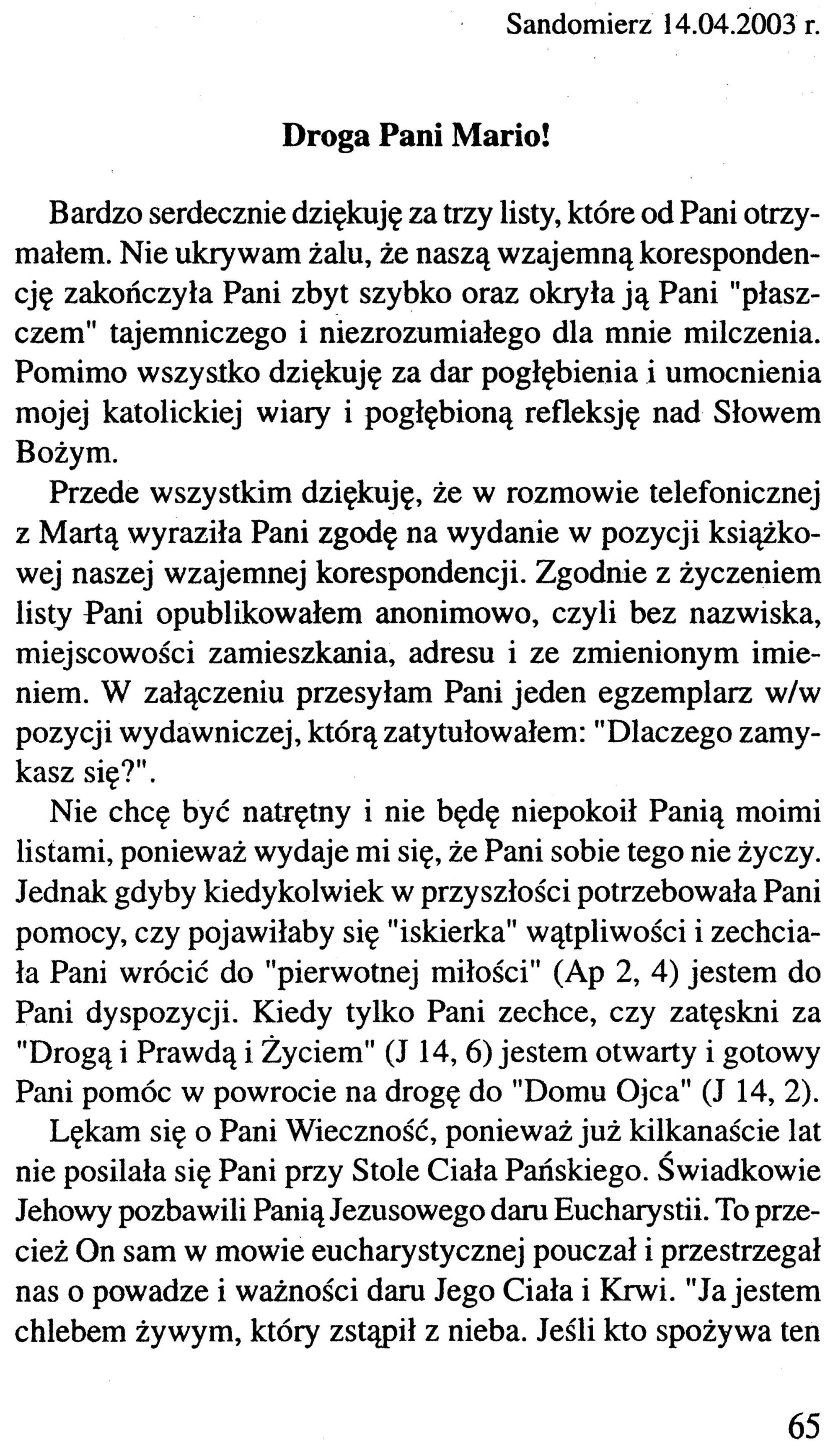 Dlaczego zamykasz się?