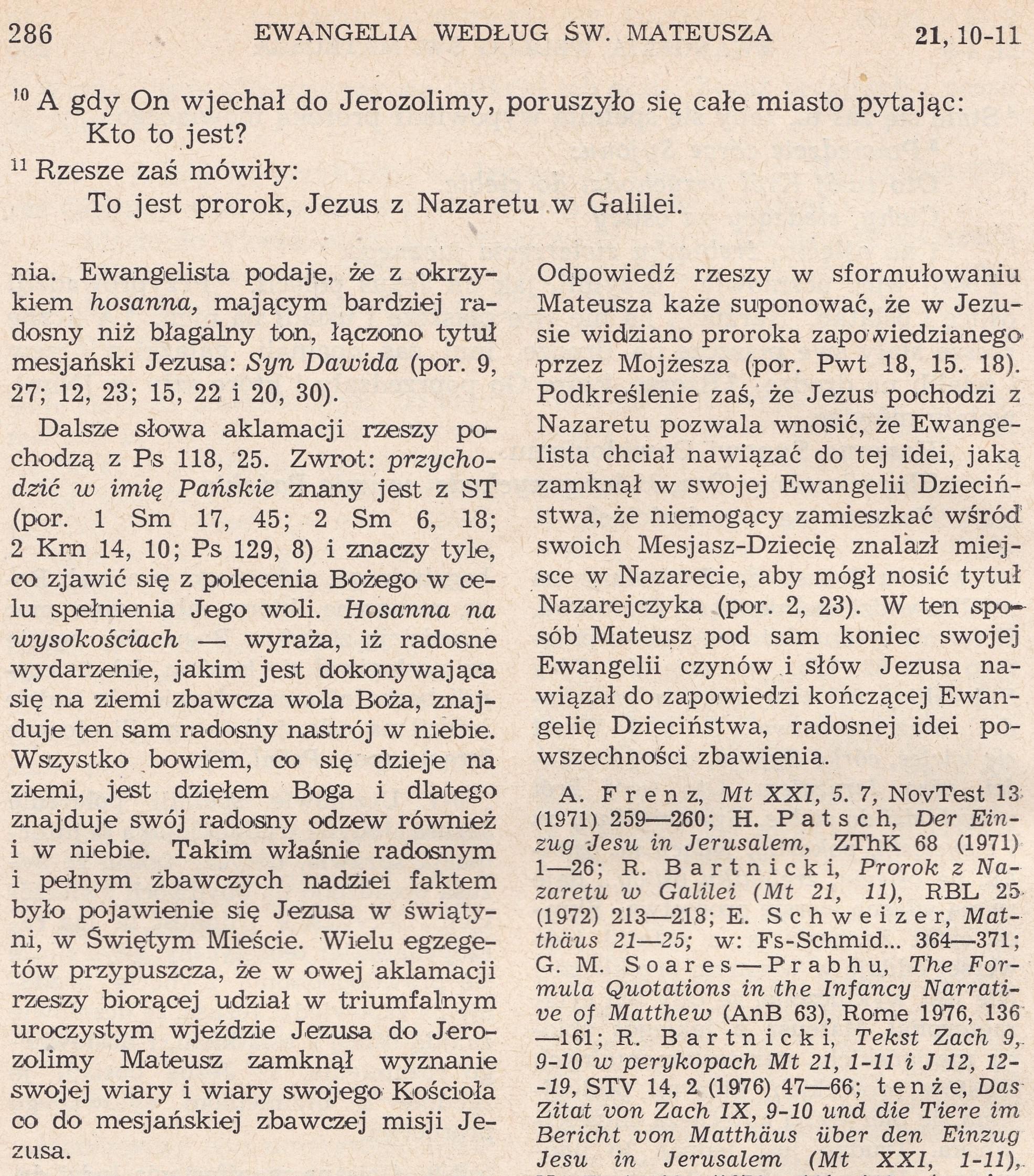Ewangelia wg. św. Mateusza Komentarz KUL