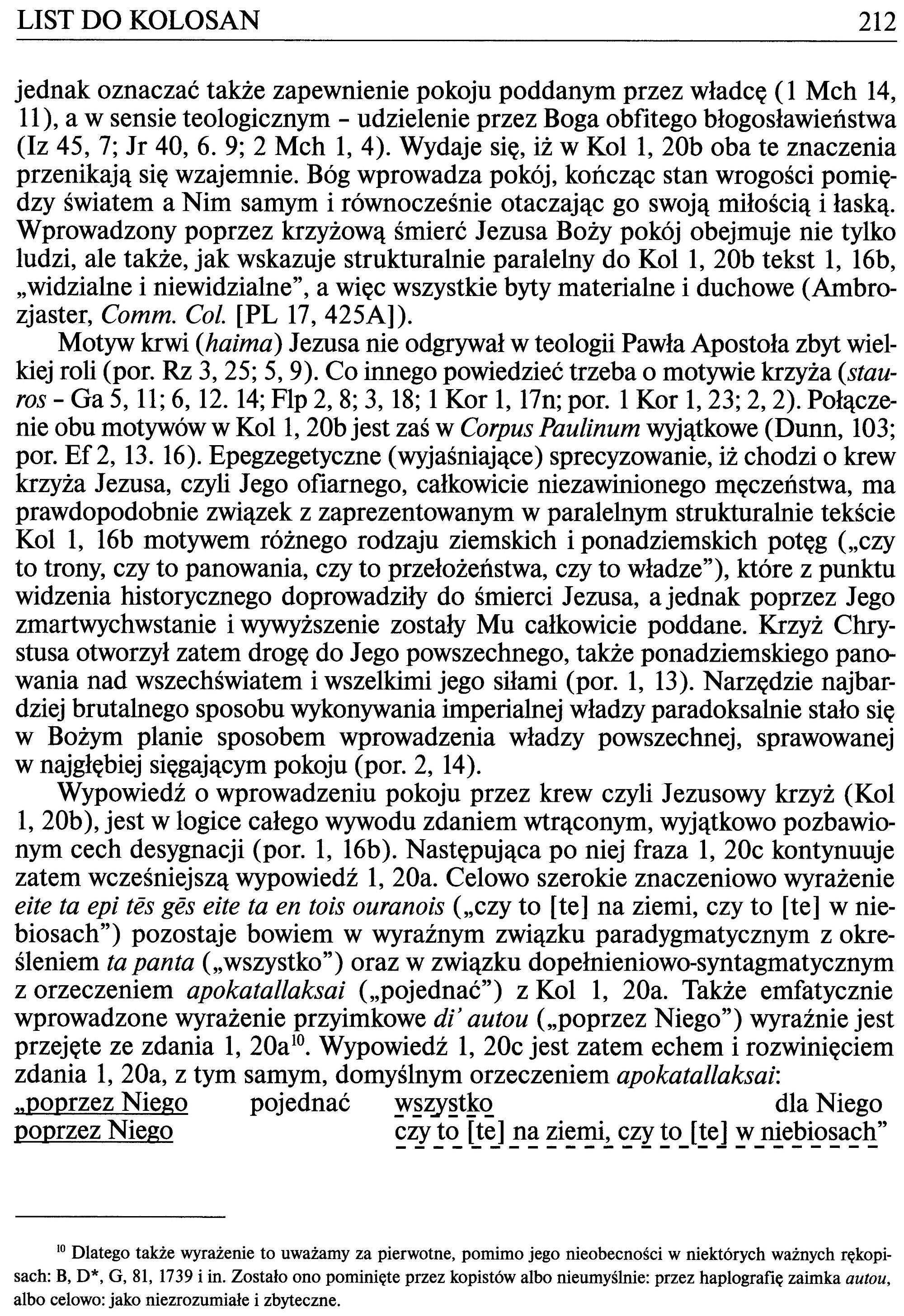 List do Filemona, List do Kolosan, Edycja św. Pawła