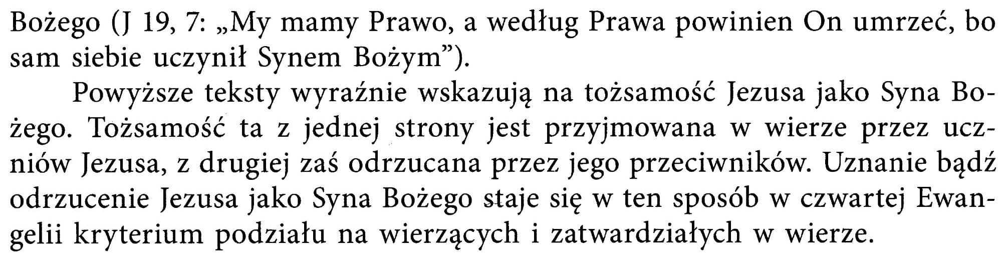 Jezus jako Syn Boży