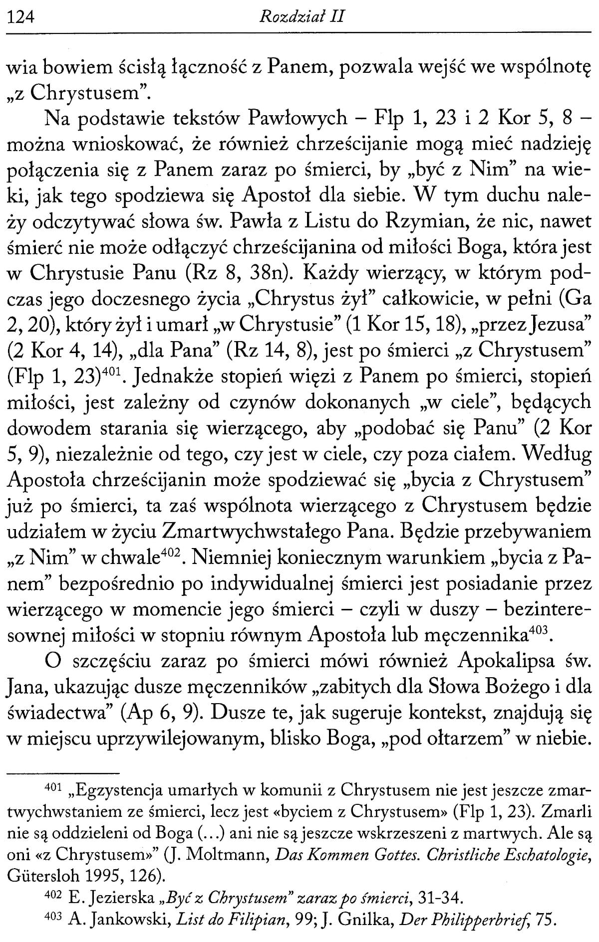 Perspektywa eschatologiczna proegzystencji wierzących w przekazie Pisma Świętego
