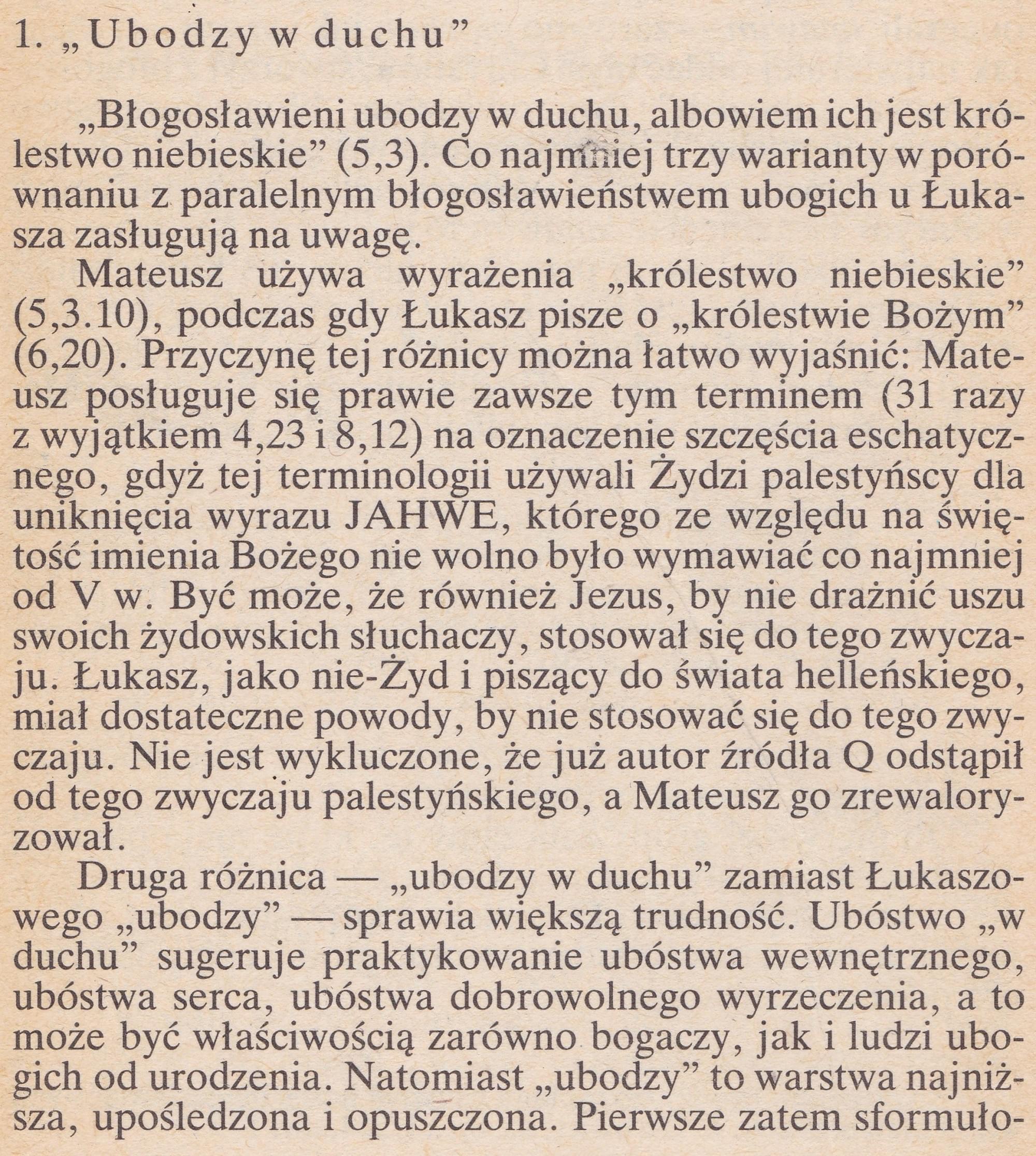 Błogosławieństwa Ewangelijne