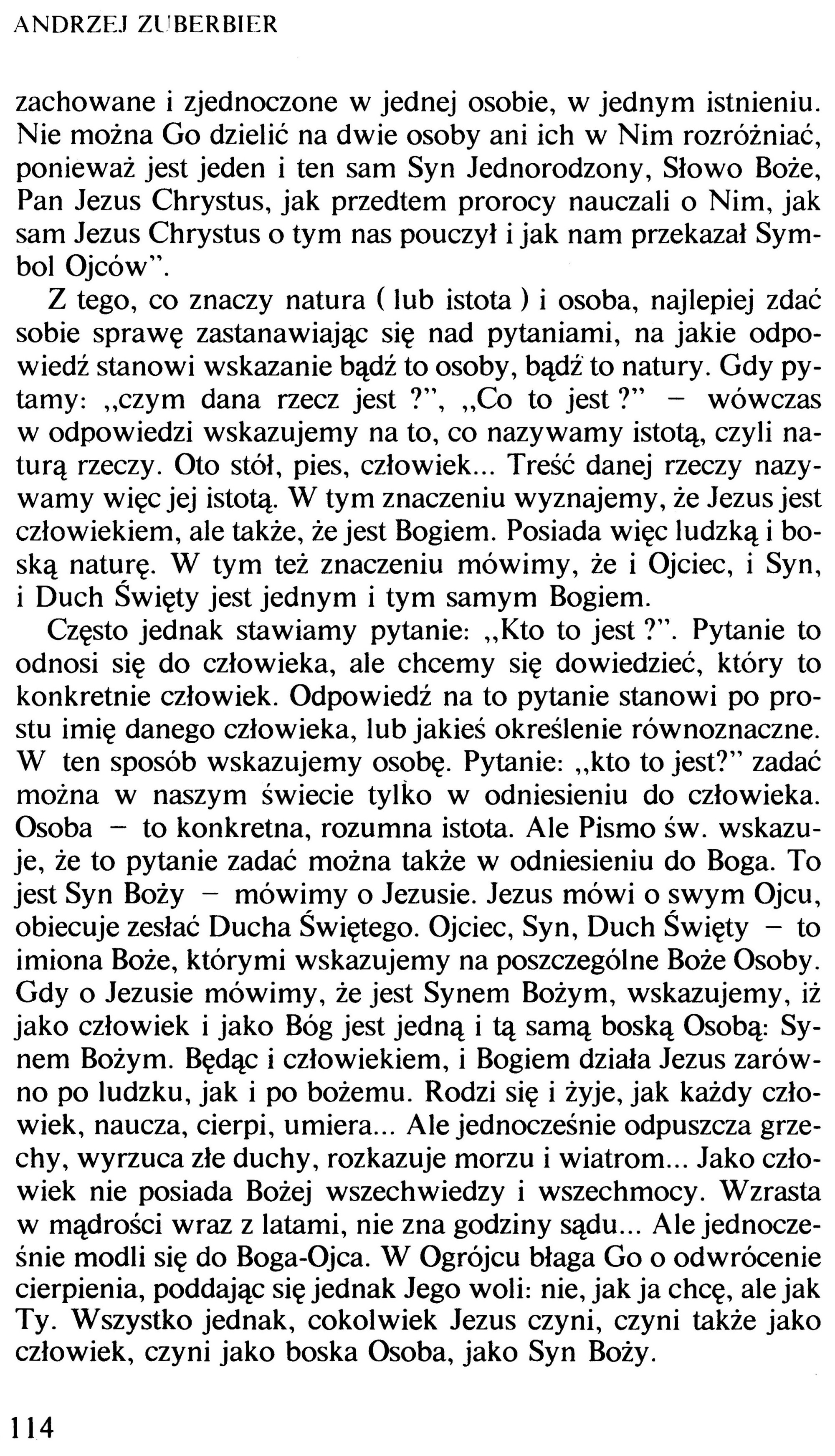 Wierzę ks. Andrzej Zuberbier