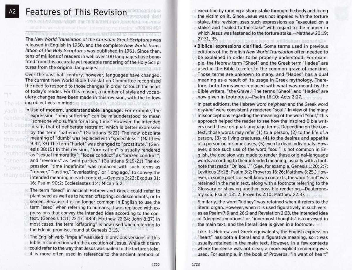 The New World Translation of the Holy Scriptures