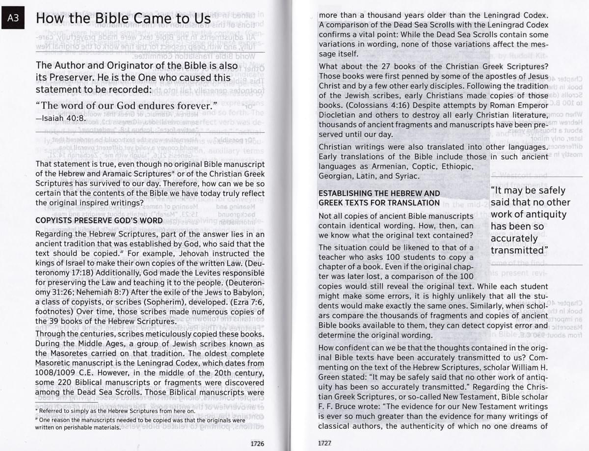 The New World Translation of the Holy Scriptures