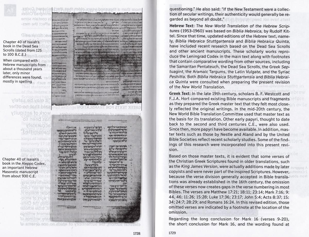 The New World Translation of the Holy Scriptures