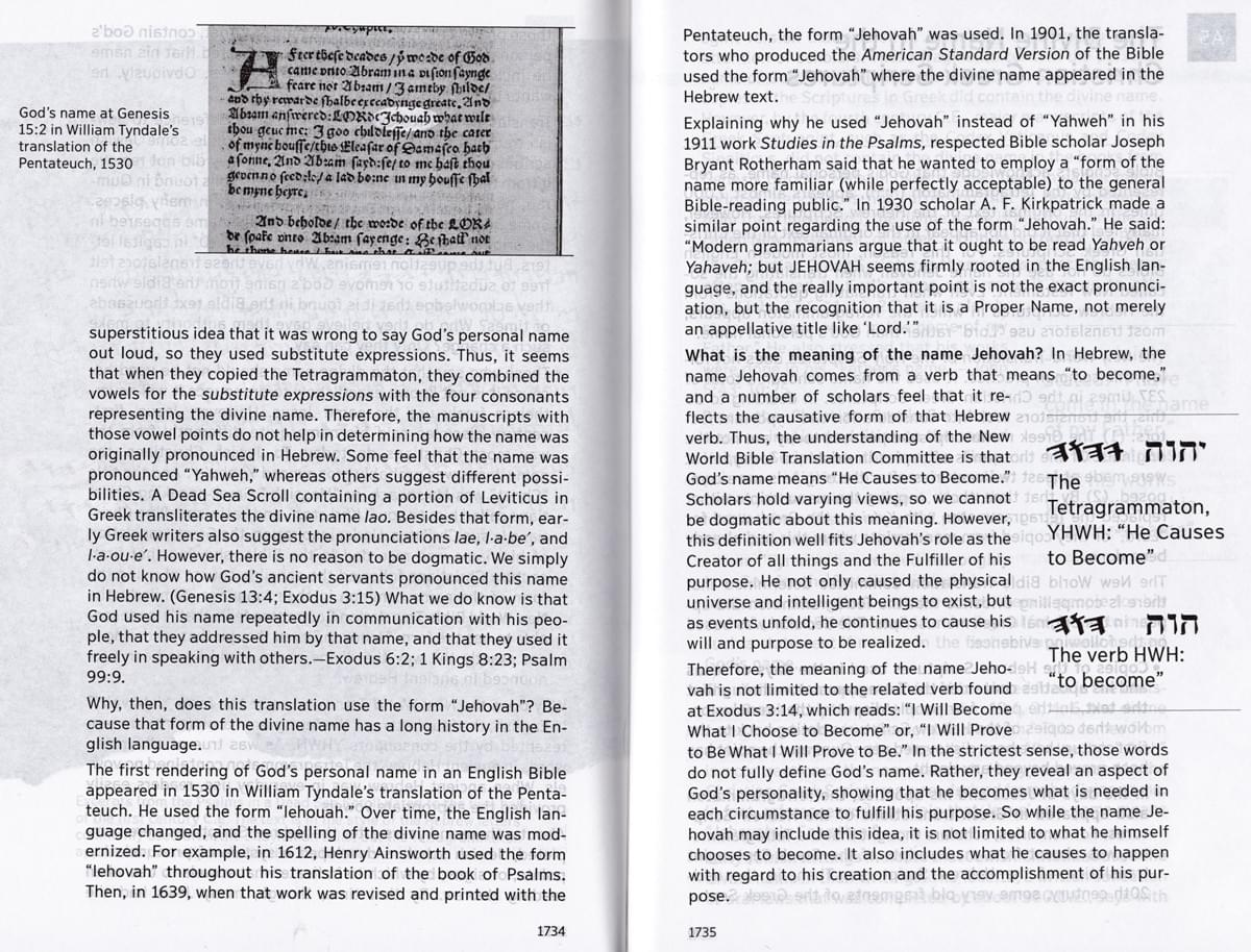The New World Translation of the Holy Scriptures