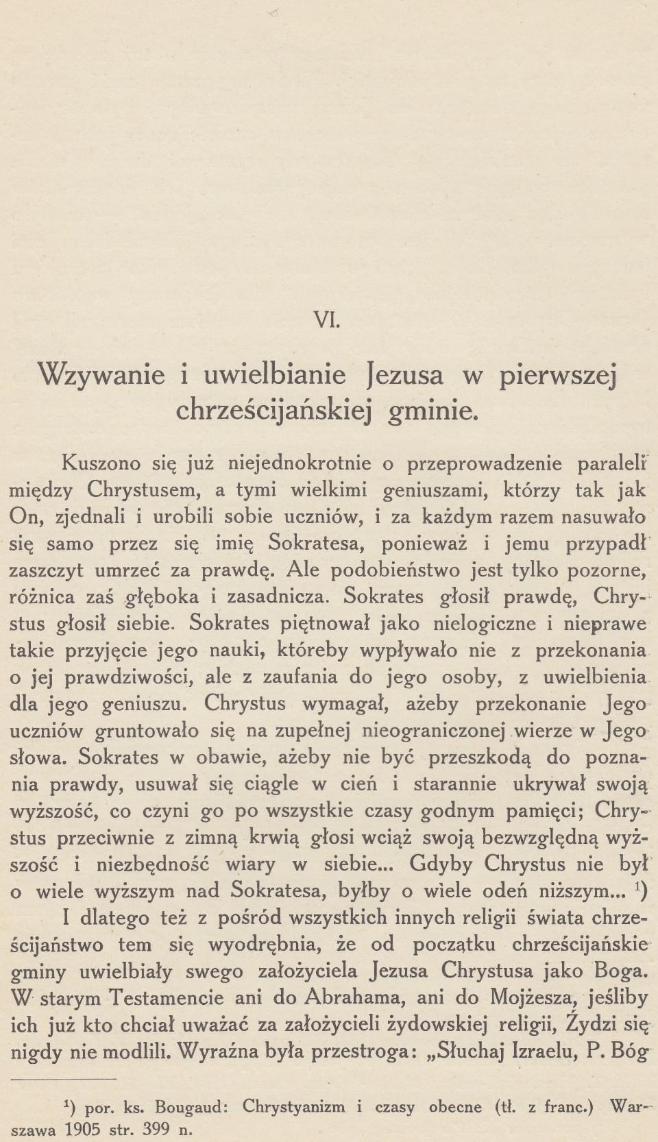 Bóstwo Chrystusa istotą Ewangelii