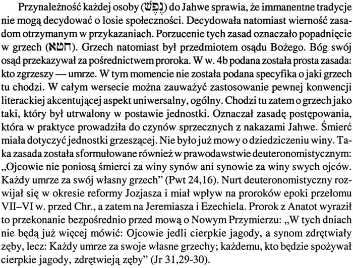 Komentarz do Księgi Proroka Ezechiela
