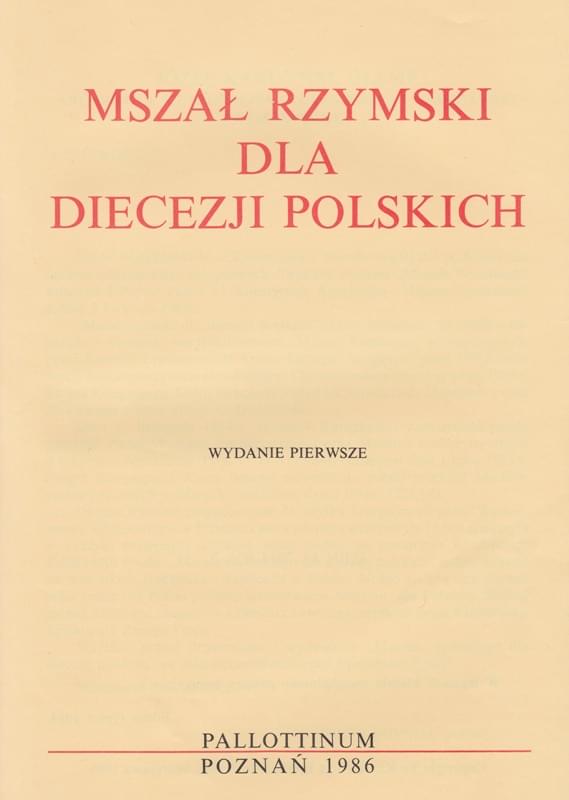 Mszał Rzymski 1986