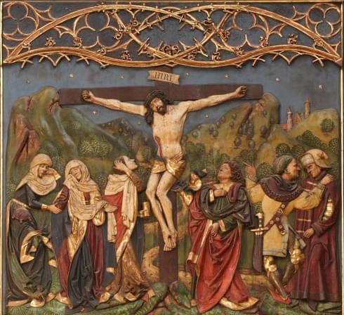 Scena z krakowskiego ołtarza dłuta Wita Stwosza