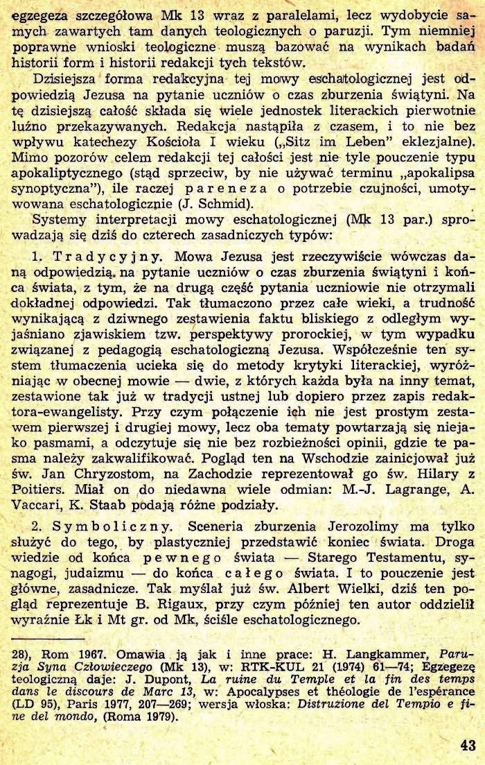 Eschatologia biblijna Nowego Testamentu