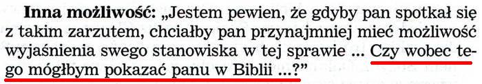 Prowadzenie rozmów na podstawie Pism