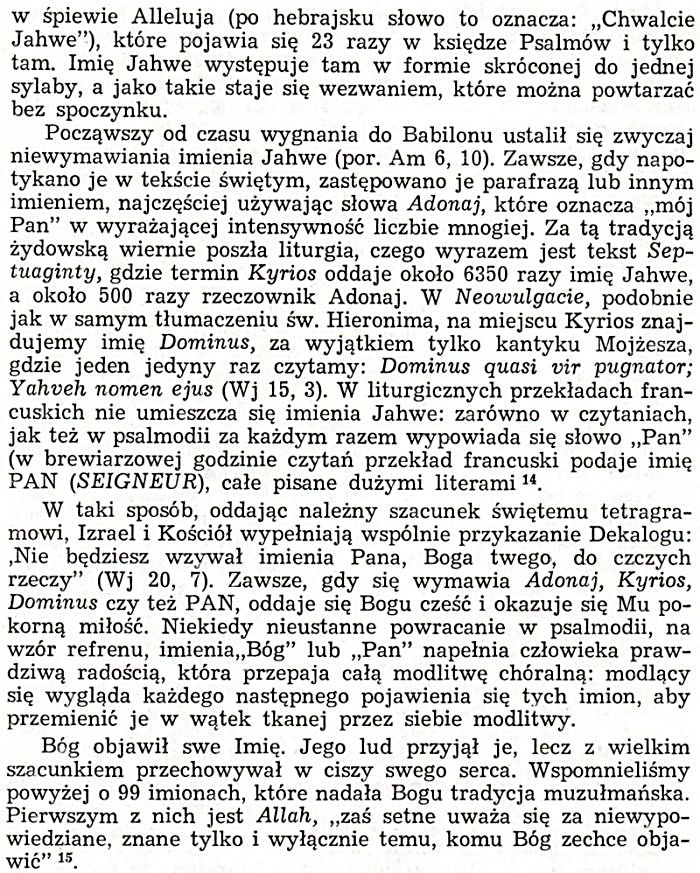 Communio Imię Boga