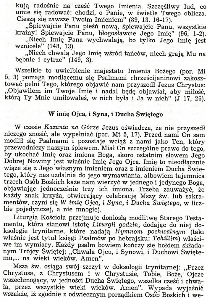 Communio Imię Boga
