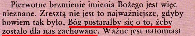 Imię Boże, które pozostanie na zawsze