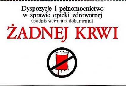 Żadnej krwi