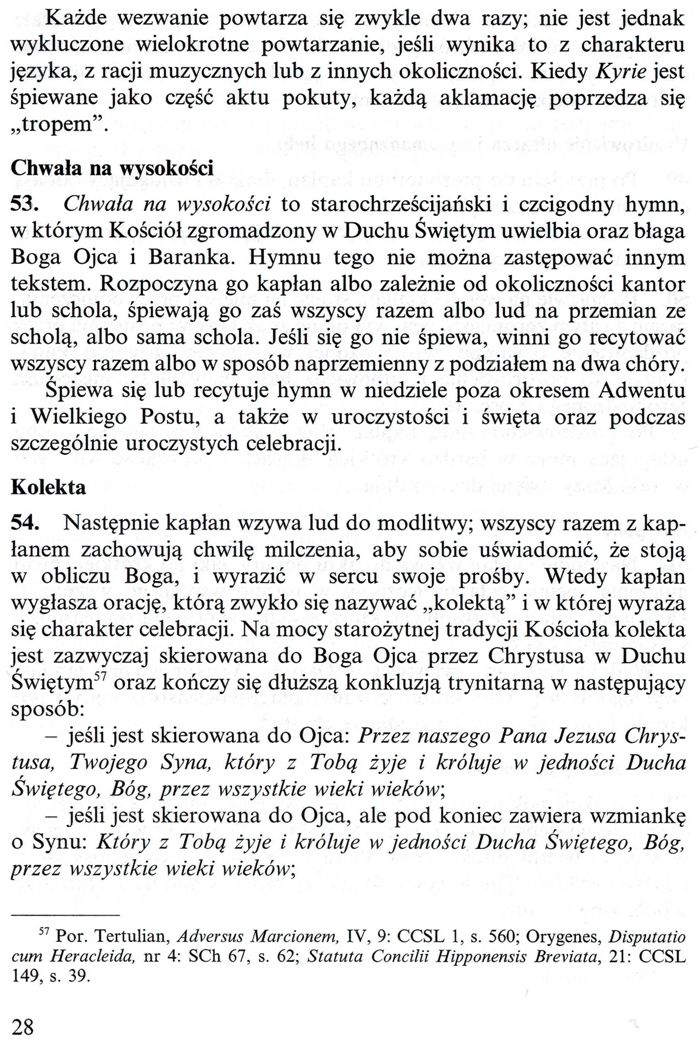 Ogólne wprowadzenie do Mszału Rzymskiego
