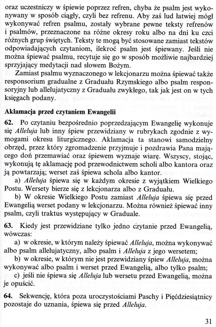 Ogólne wprowadzenie do Mszału Rzymskiego