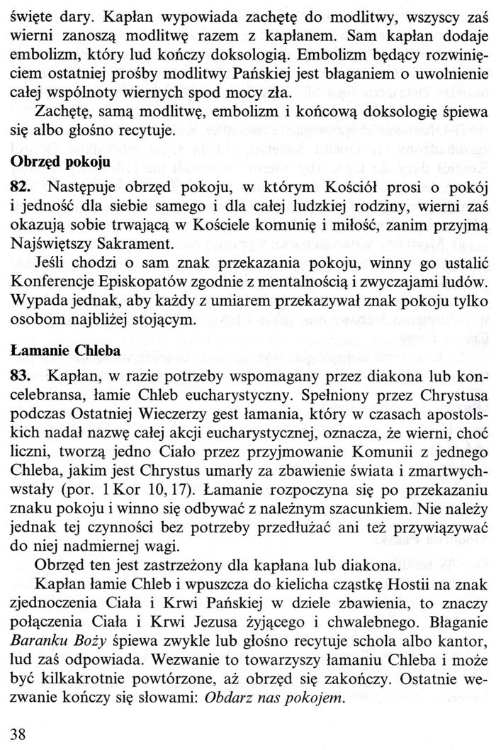 Ogólne wprowadzenie do Mszału Rzymskiego