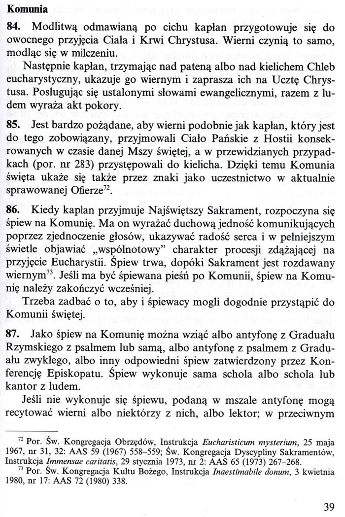 Ogólne wprowadzenie do Mszału Rzymskiego