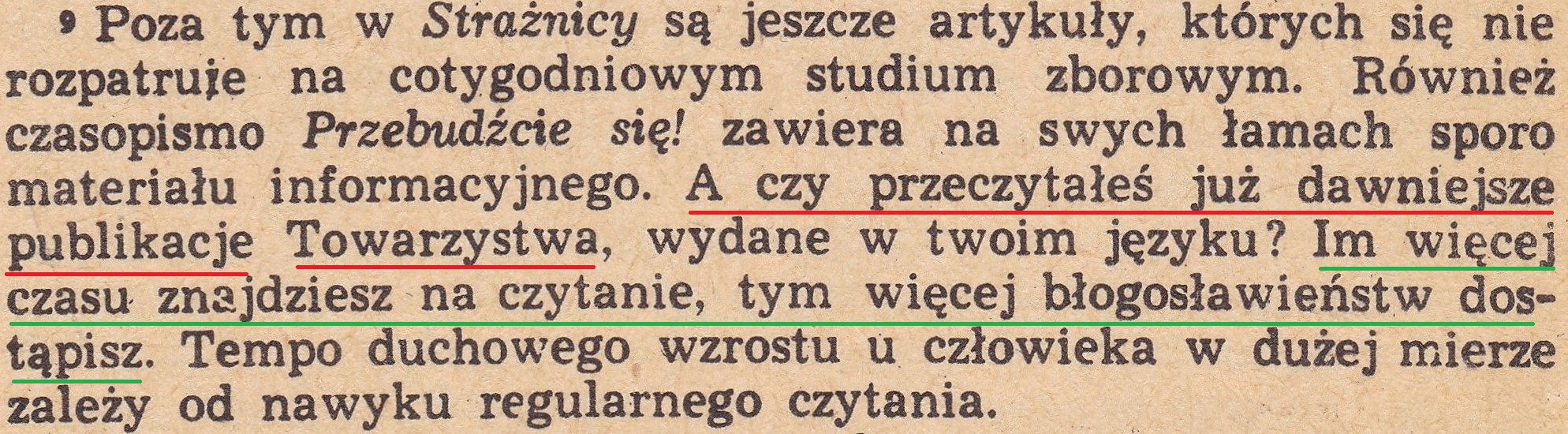 Odnoś pożytek z teokratycznej służby kaznodziejskiej