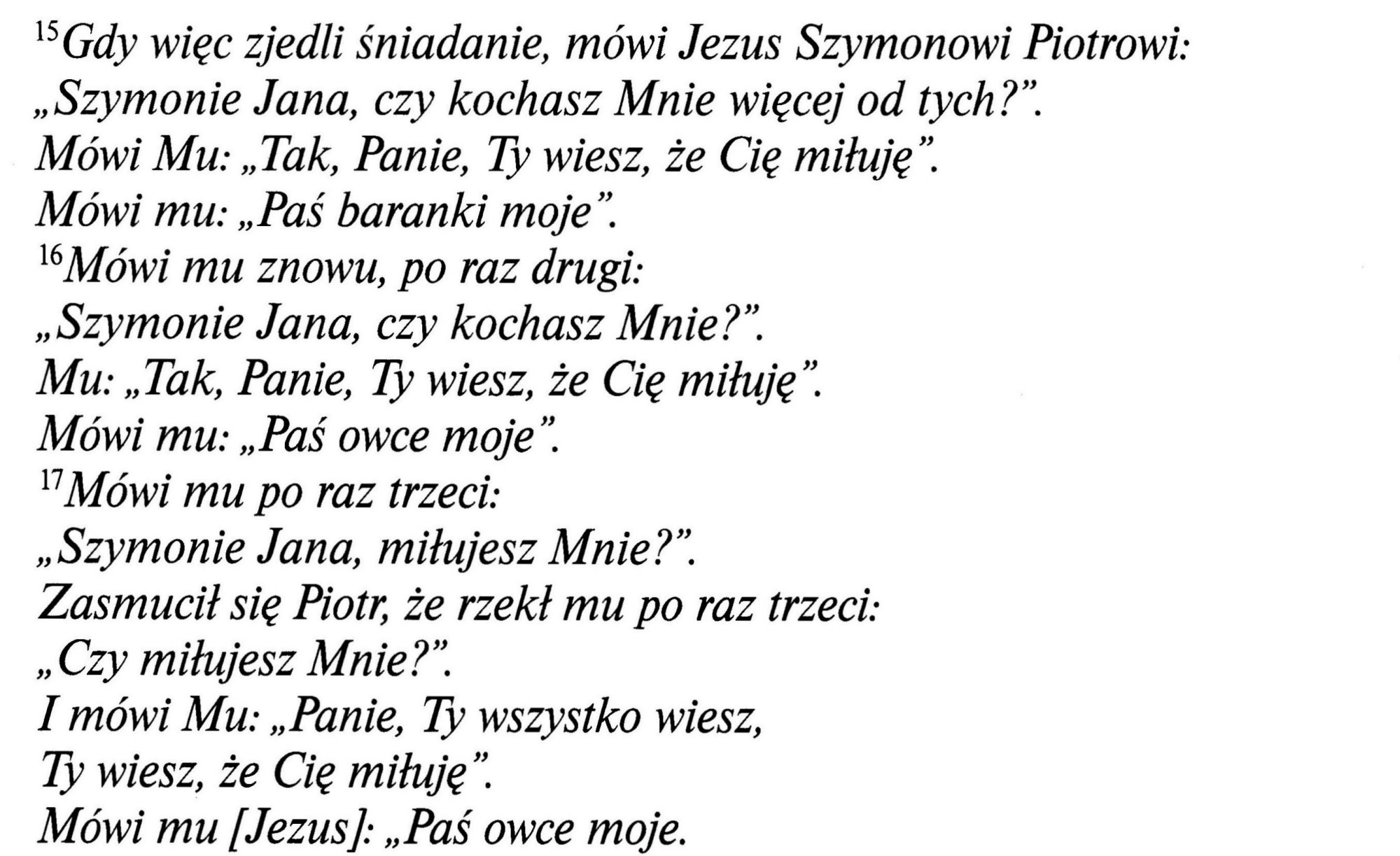 Ewangelia Według Świętego Jana