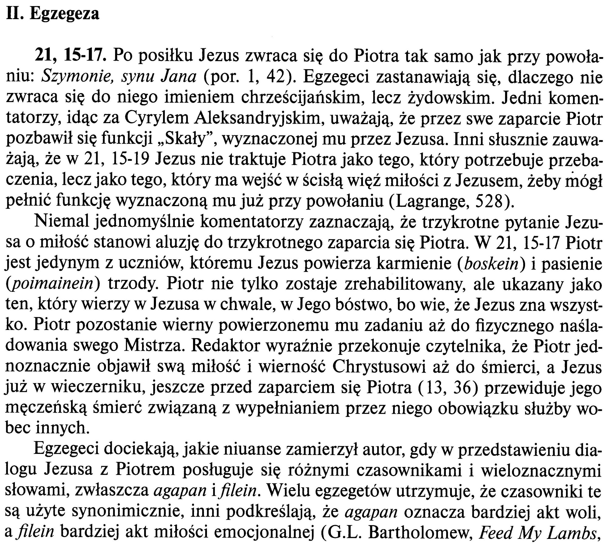 Ewangelia Według Świętego Jana