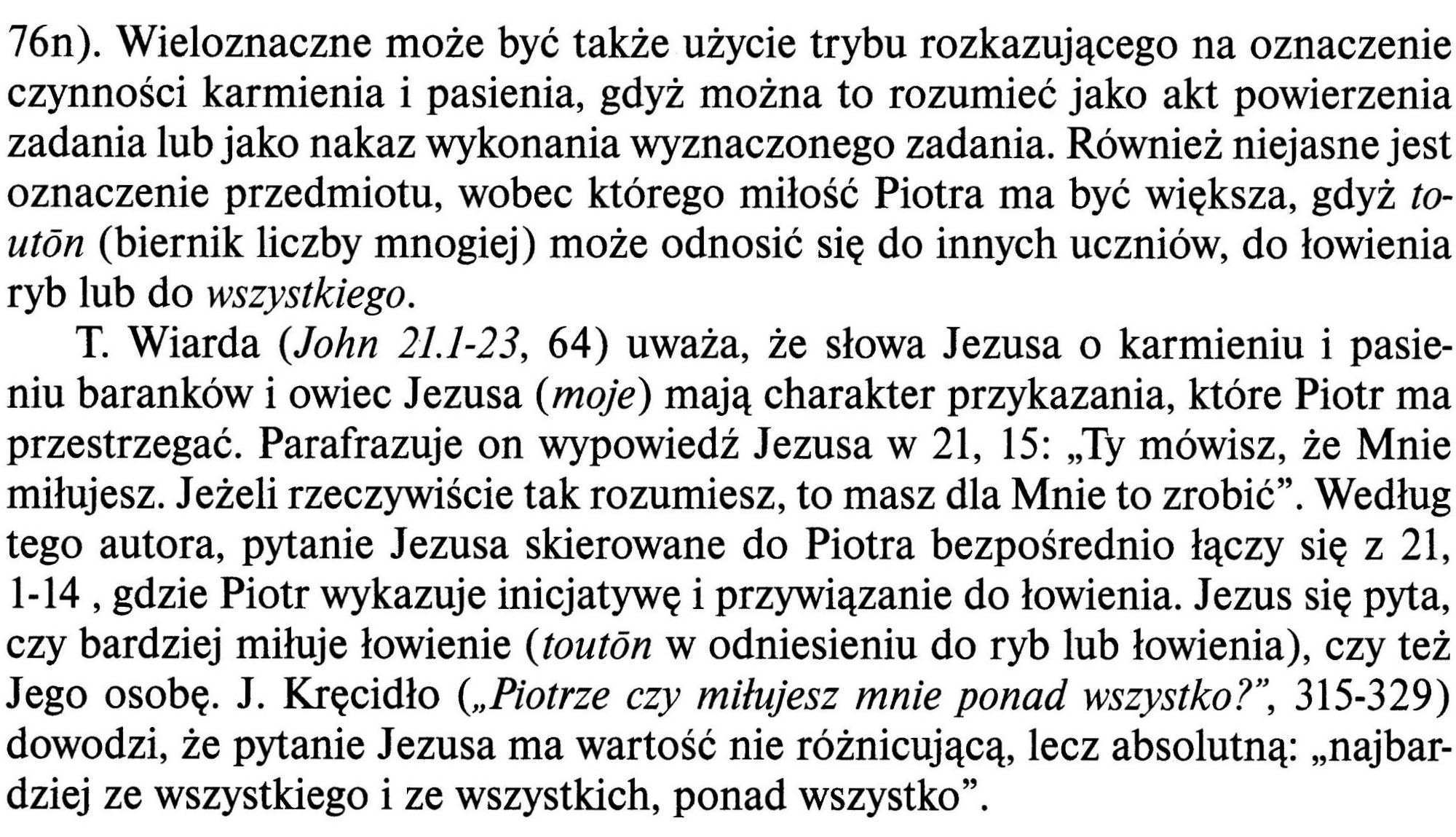 Ewangelia Według Świętego Jana